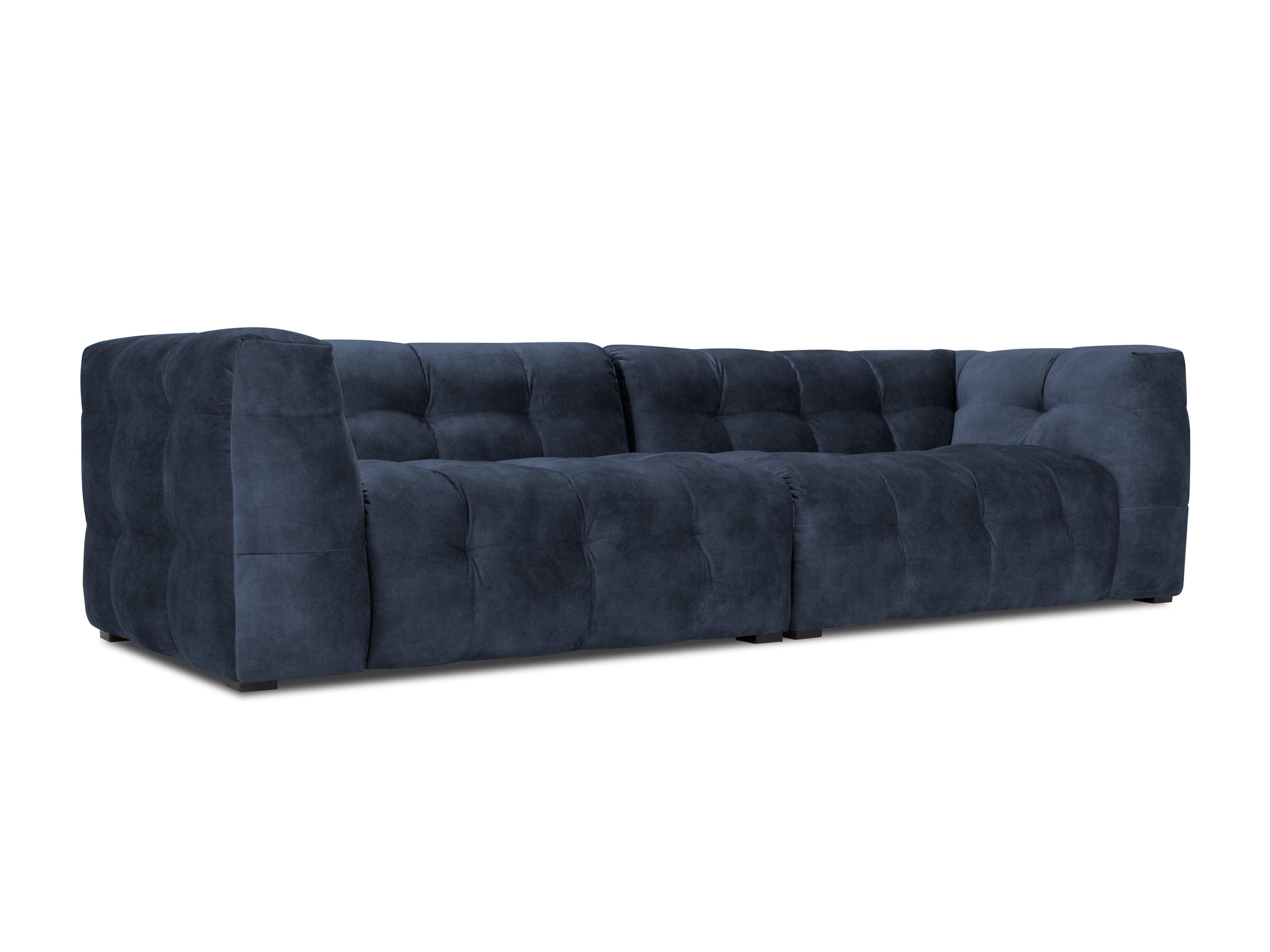 Velvet 4-seater sofa VESTA royal blue - Eye on Design