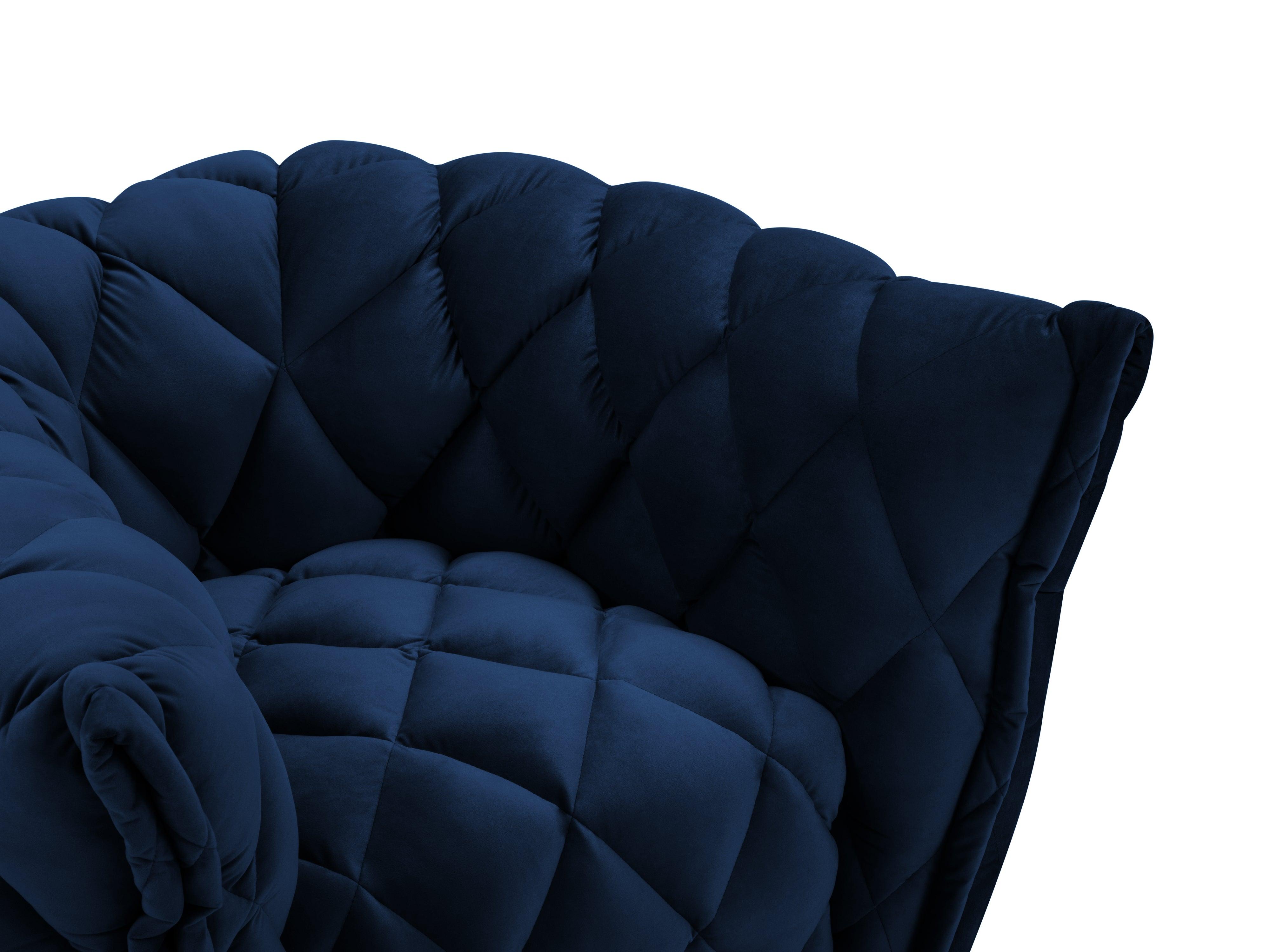 Velvet armchair FLANDRIN royal blue - Eye on Design