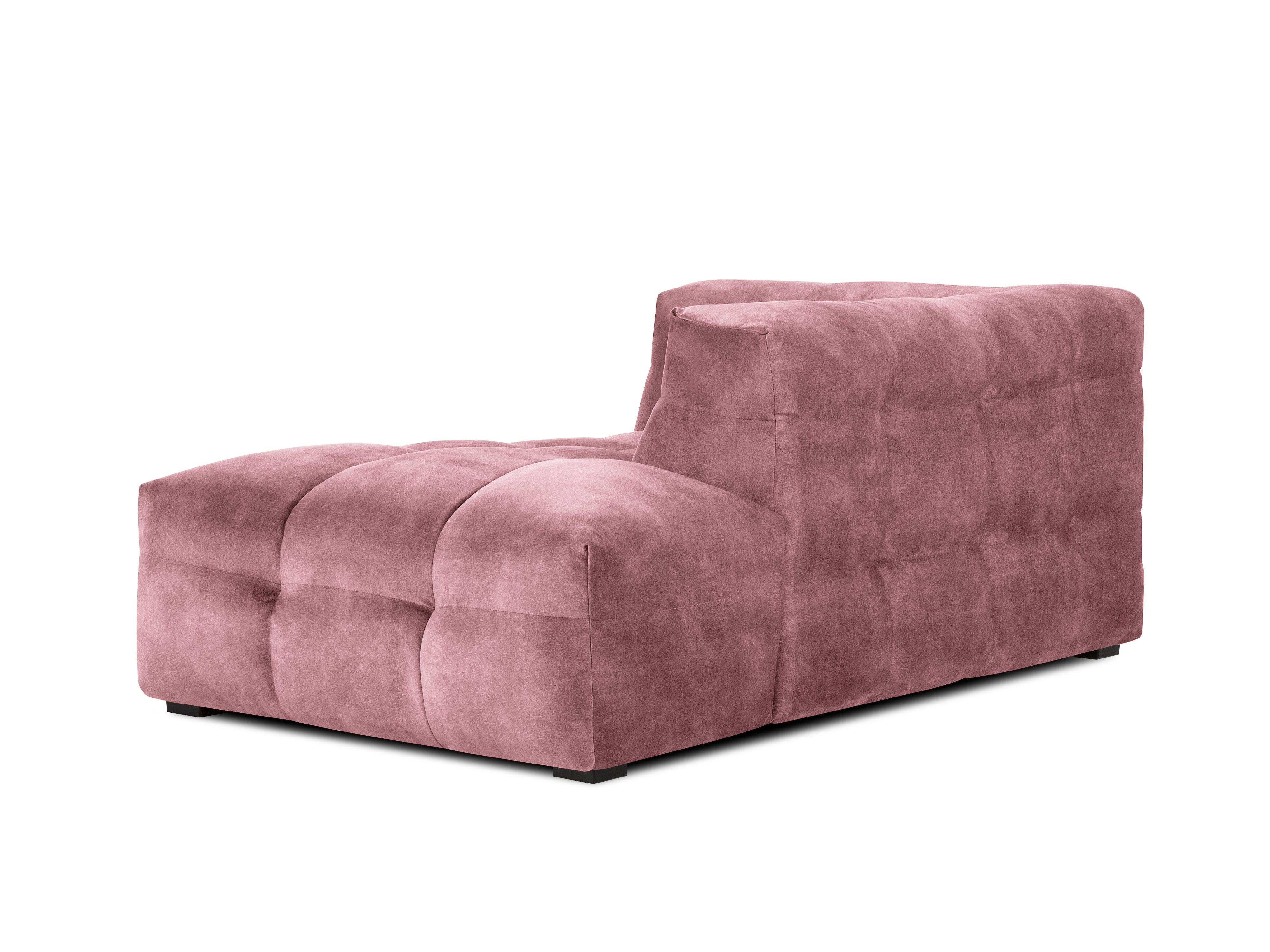 Velvet chaise longue VESTA pink - Eye on Design