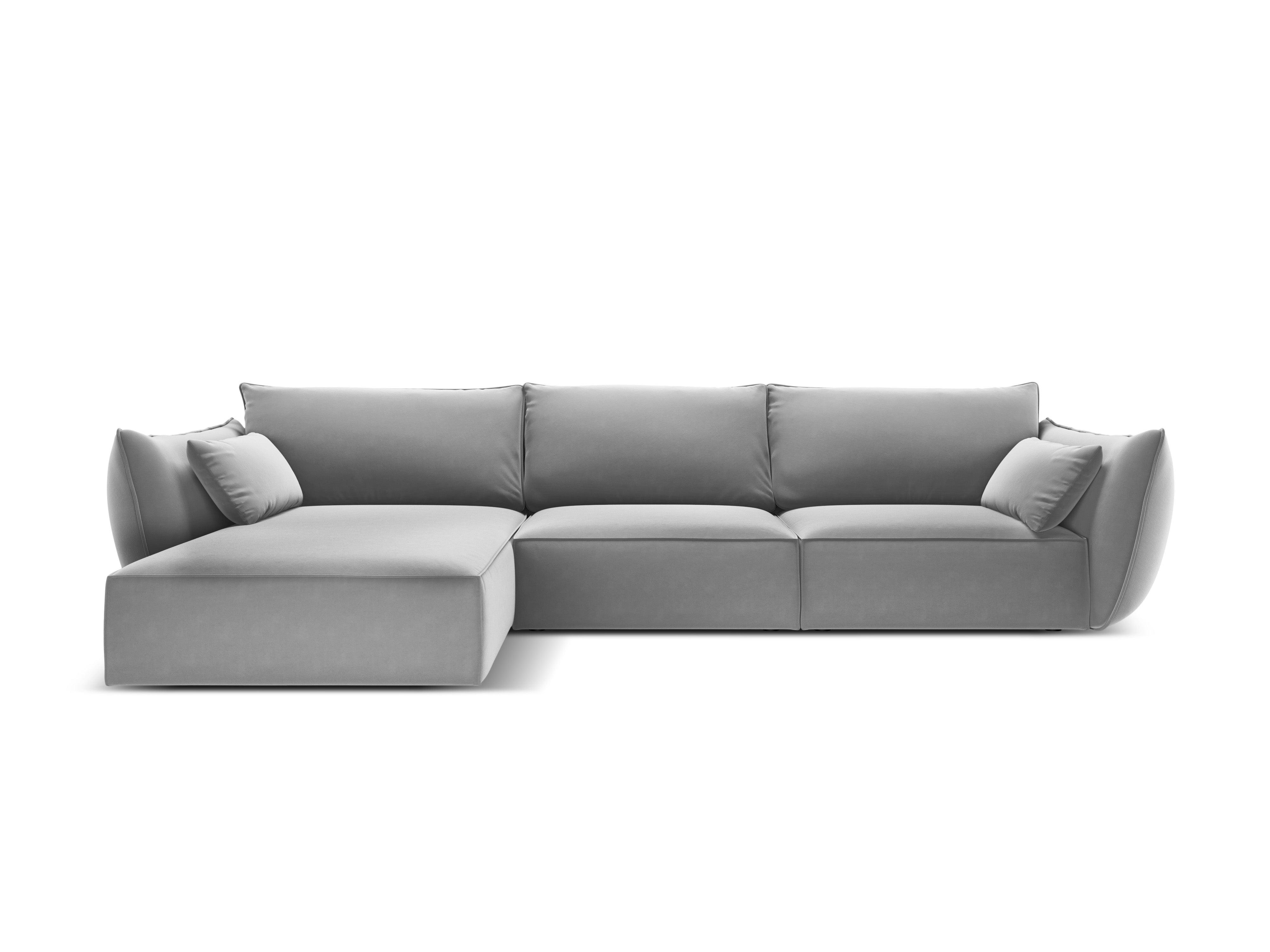 Velvet Left Corner Sofa, "Vanda", 4 Seats, 300x166x85
Made in Europe, Mazzini Sofas, Eye on Design