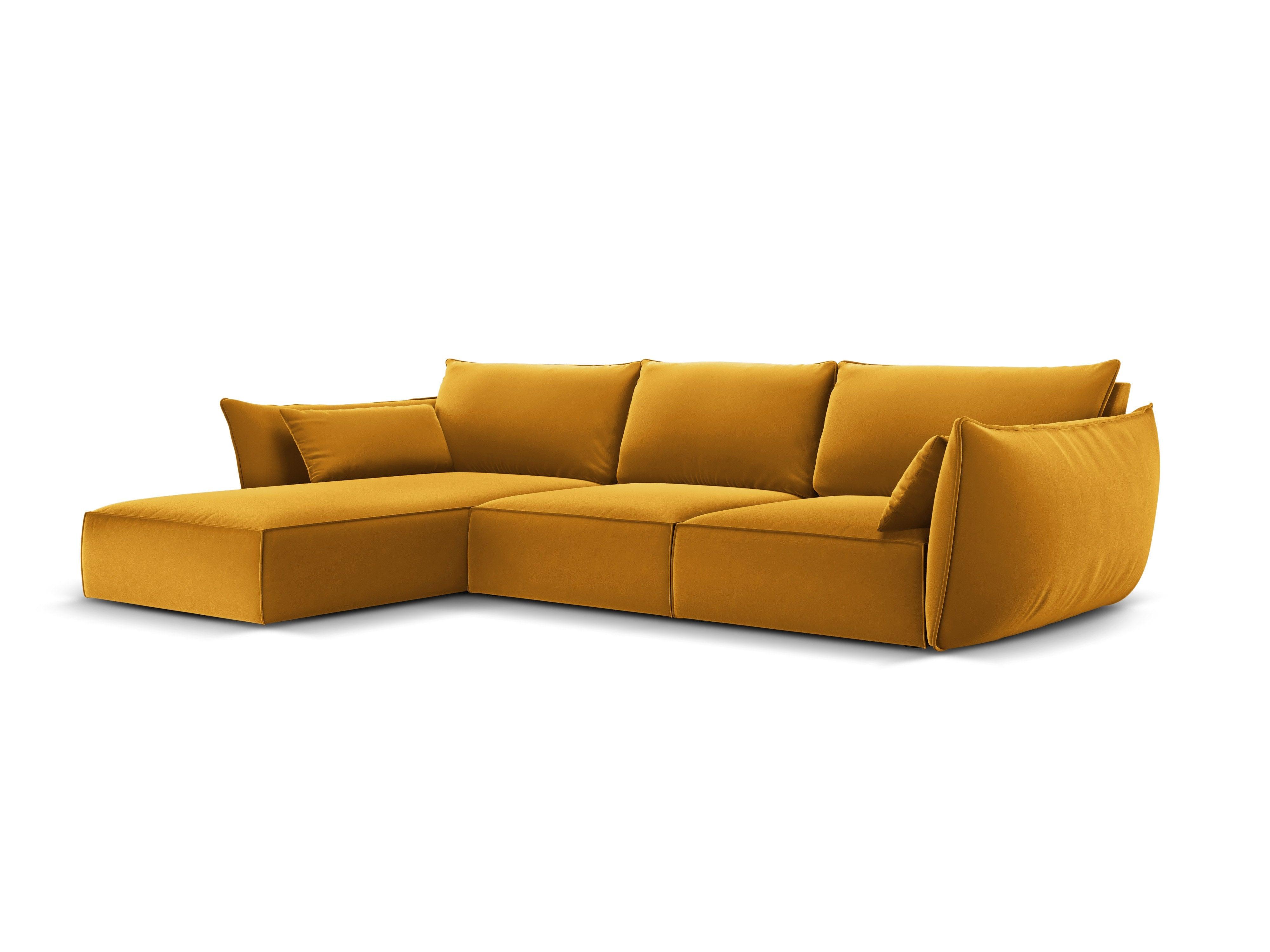 Velvet Left Corner Sofa, "Vanda", 4 Seats, 300x166x85
Made in Europe, Mazzini Sofas, Eye on Design