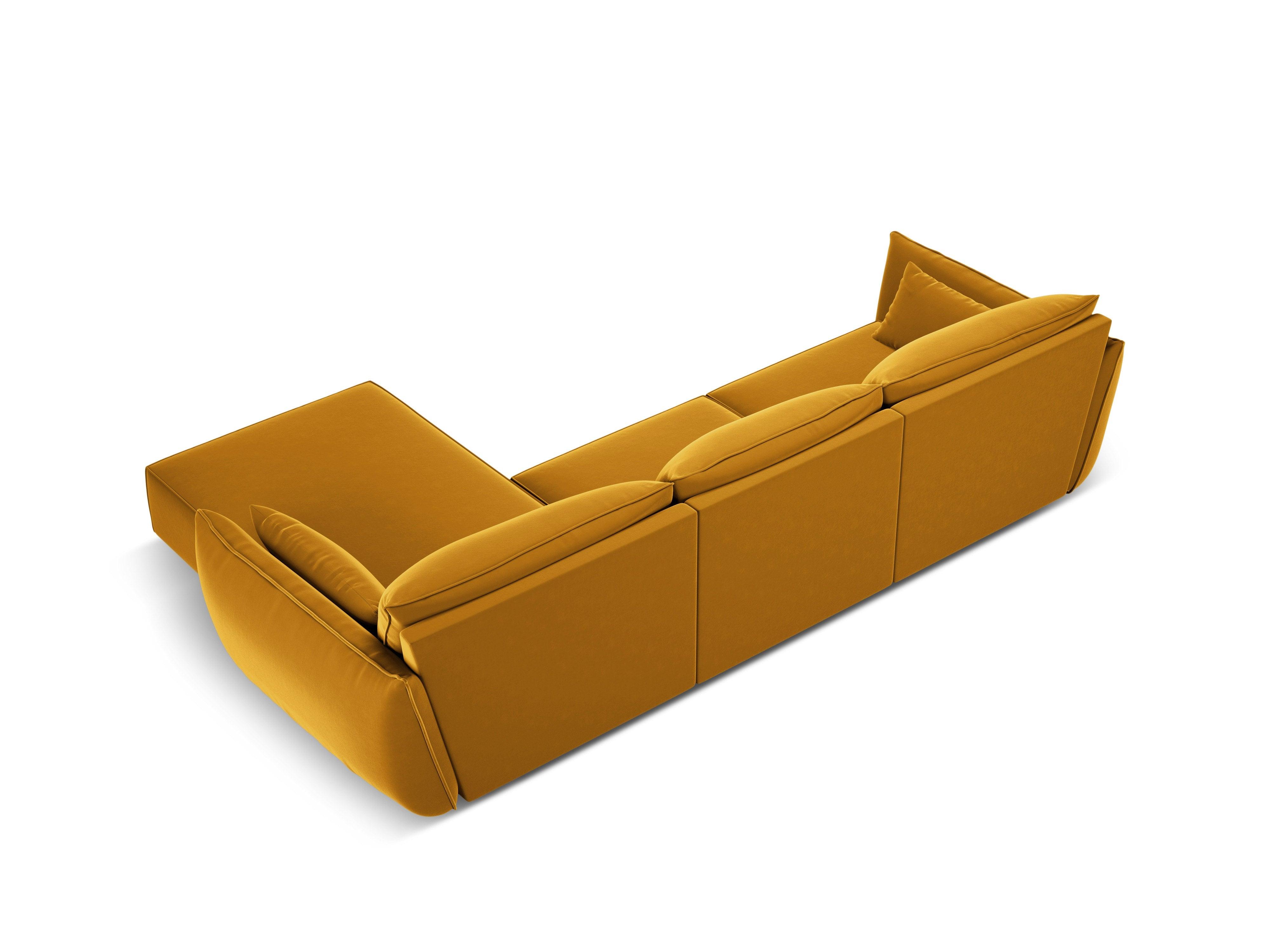 Velvet Right Corner Sofa, "Vanda", 4 Seats, 300x166x85
Made in Europe, Mazzini Sofas, Eye on Design