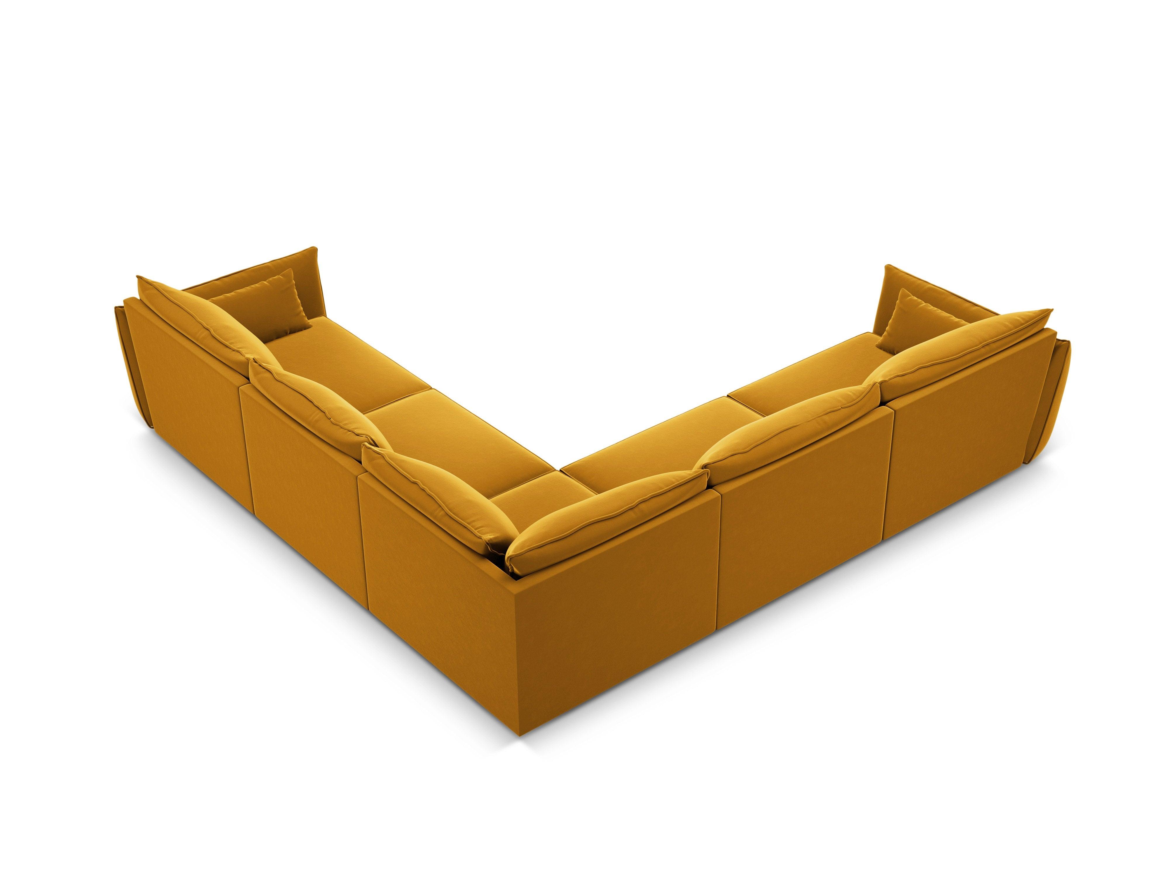 Velvet Symmetrical Corner Sofa, "Vanda", 7 Seats, 286x286x85
Made in Europe, Mazzini Sofas, Eye on Design