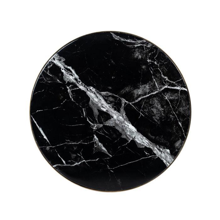 VENICE side table black marble - Eye on Design