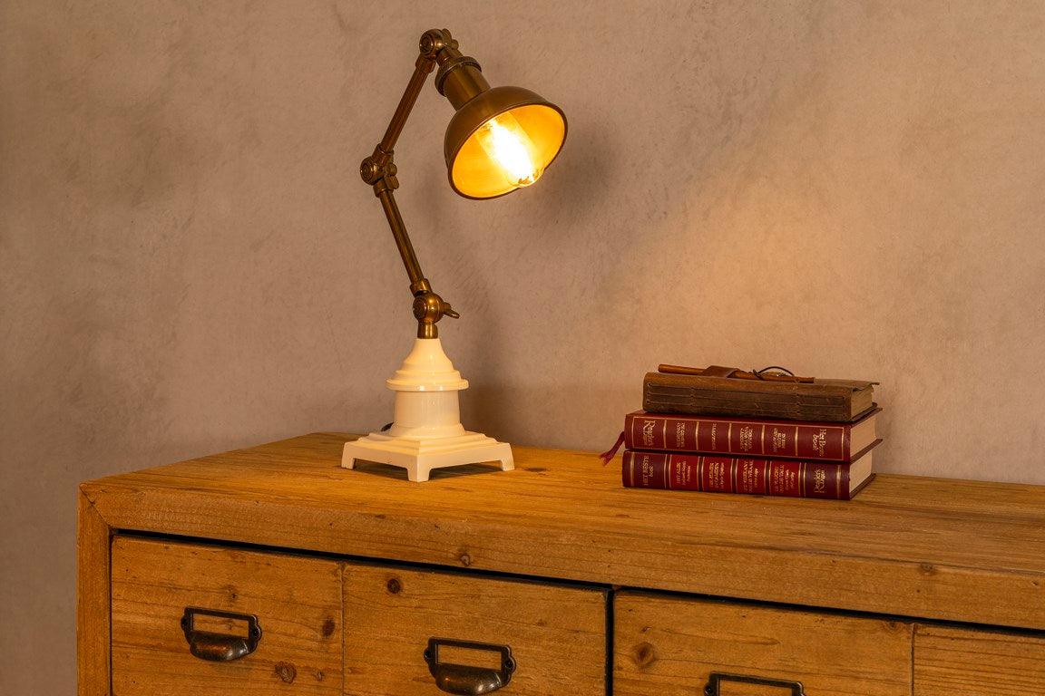 VERONA desk lamp brass, Dutchbone, Eye on Design