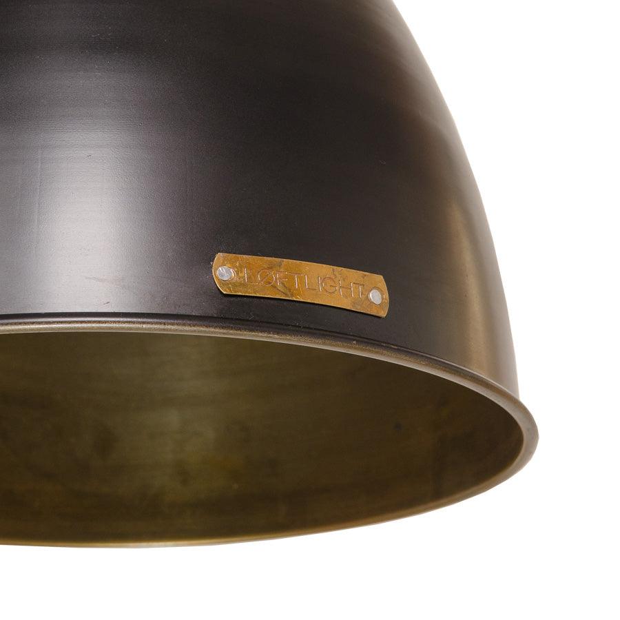 VOLTERA BIG black and brass pendant lamp - Eye on Design