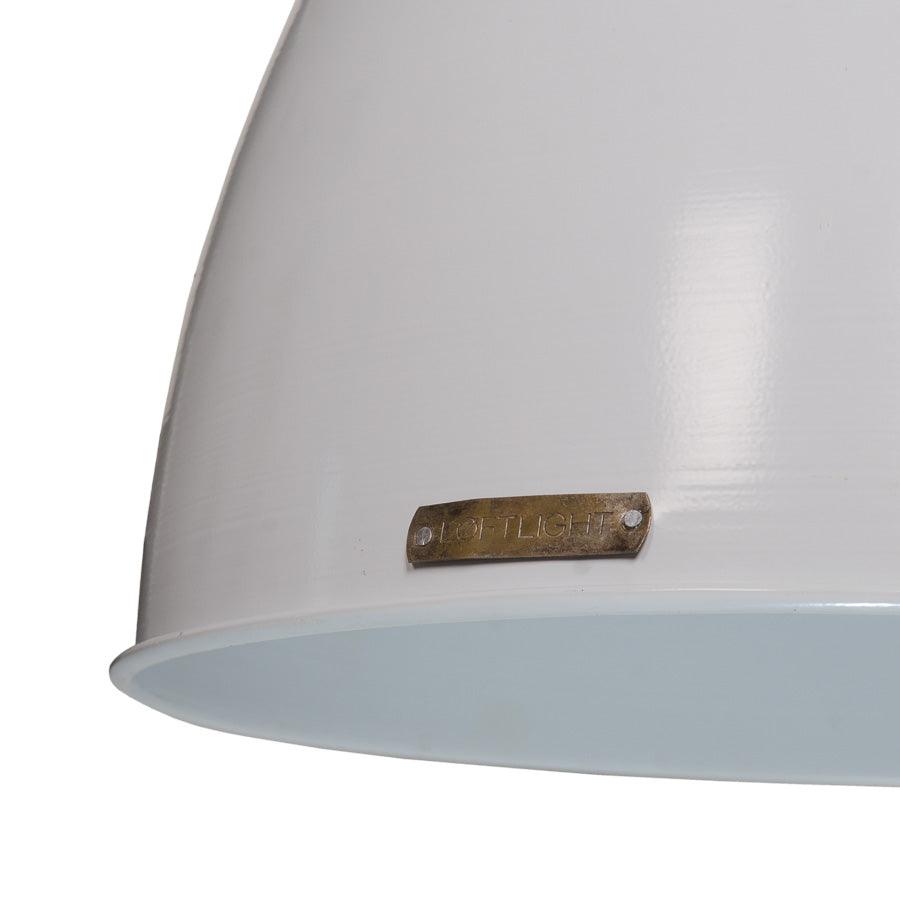 VOLTERA BIG pendant lamp in white and nickel - Eye on Design