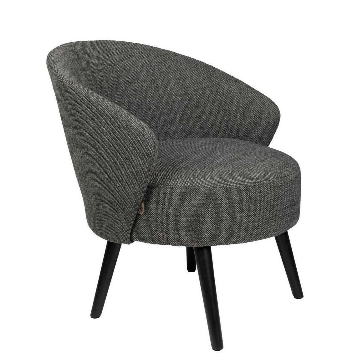 WALDO lounge armchair anthracite, Dutchbone, Eye on Design