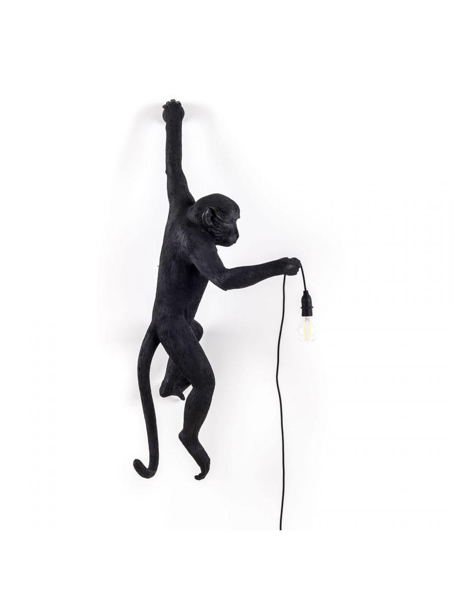 Wall lamp MONKEY HANGING - LEFT black - Eye on Design