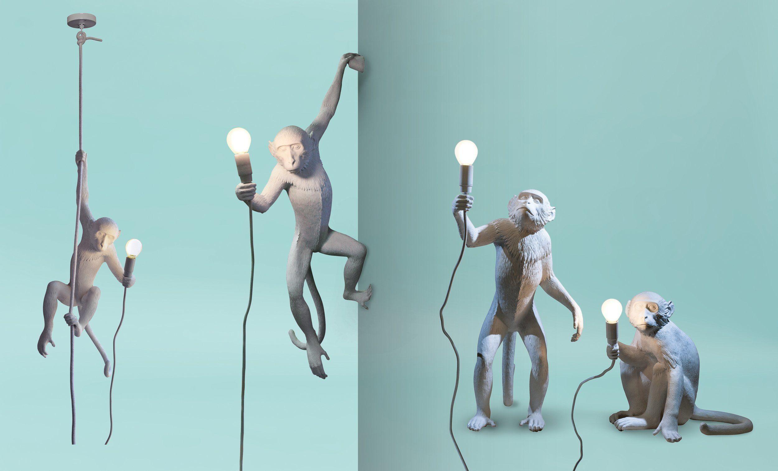 Wall lamp MONKEY HANGING - LEFT white - Eye on Design