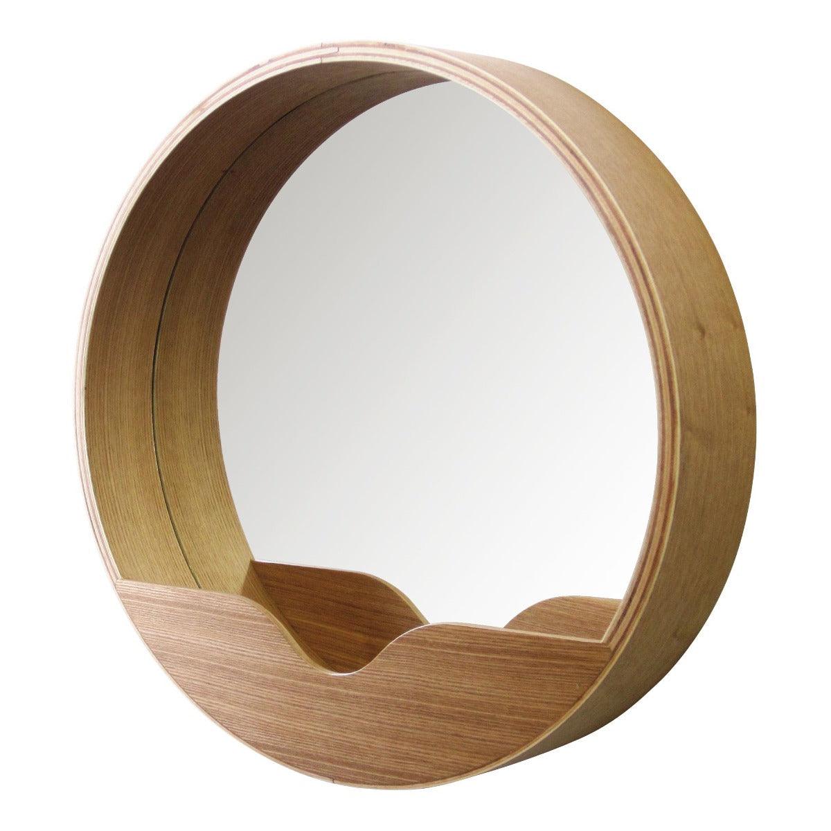 Wall mirror ROUND 60 wooden, Zuiver, Eye on Design