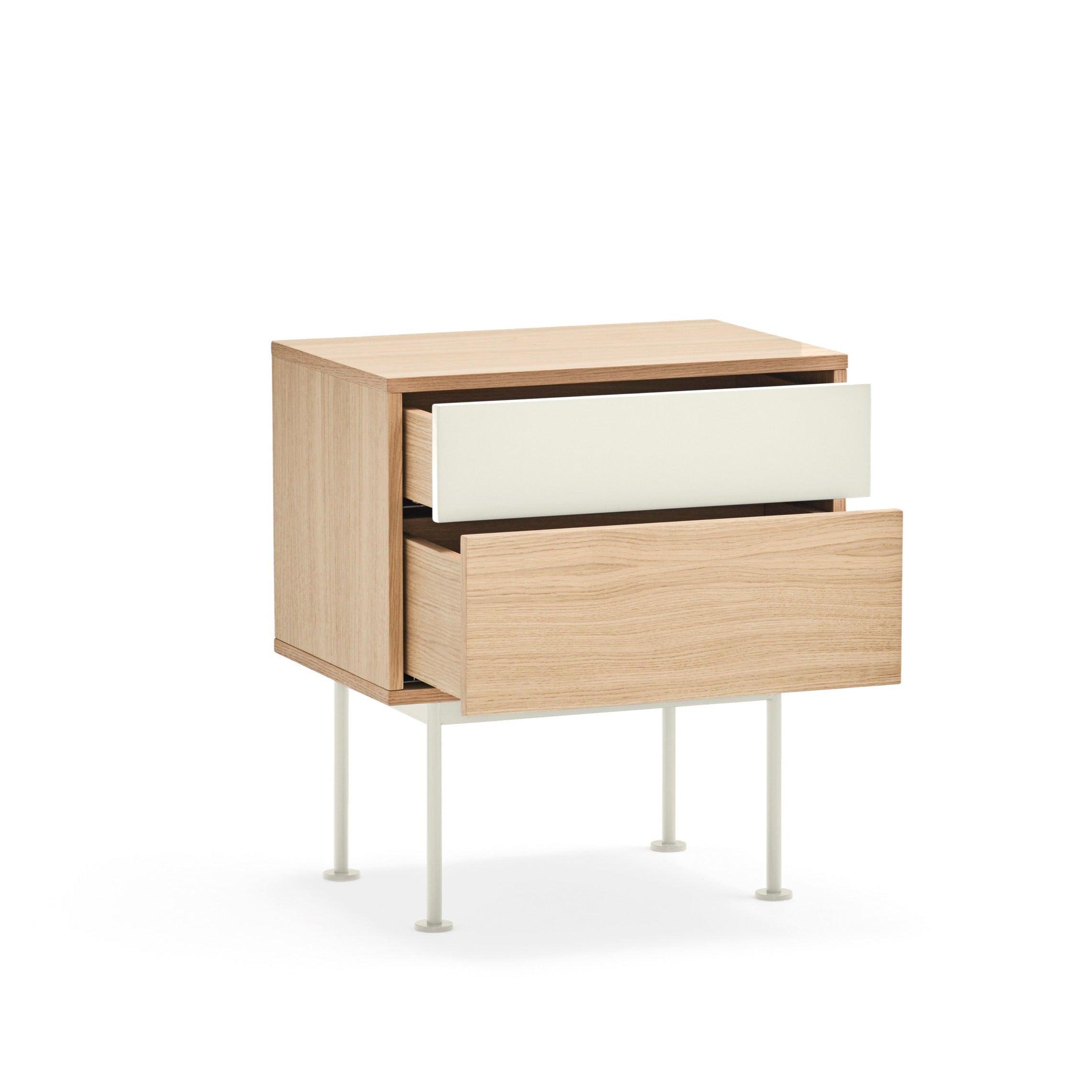 YOKO bedside cabinet cream - Eye on Design