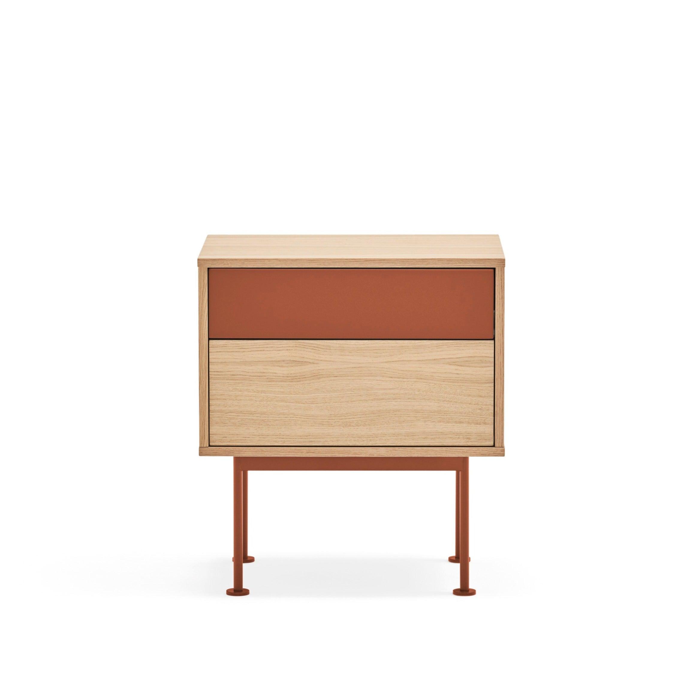 YOKO bedside cabinet red - Eye on Design