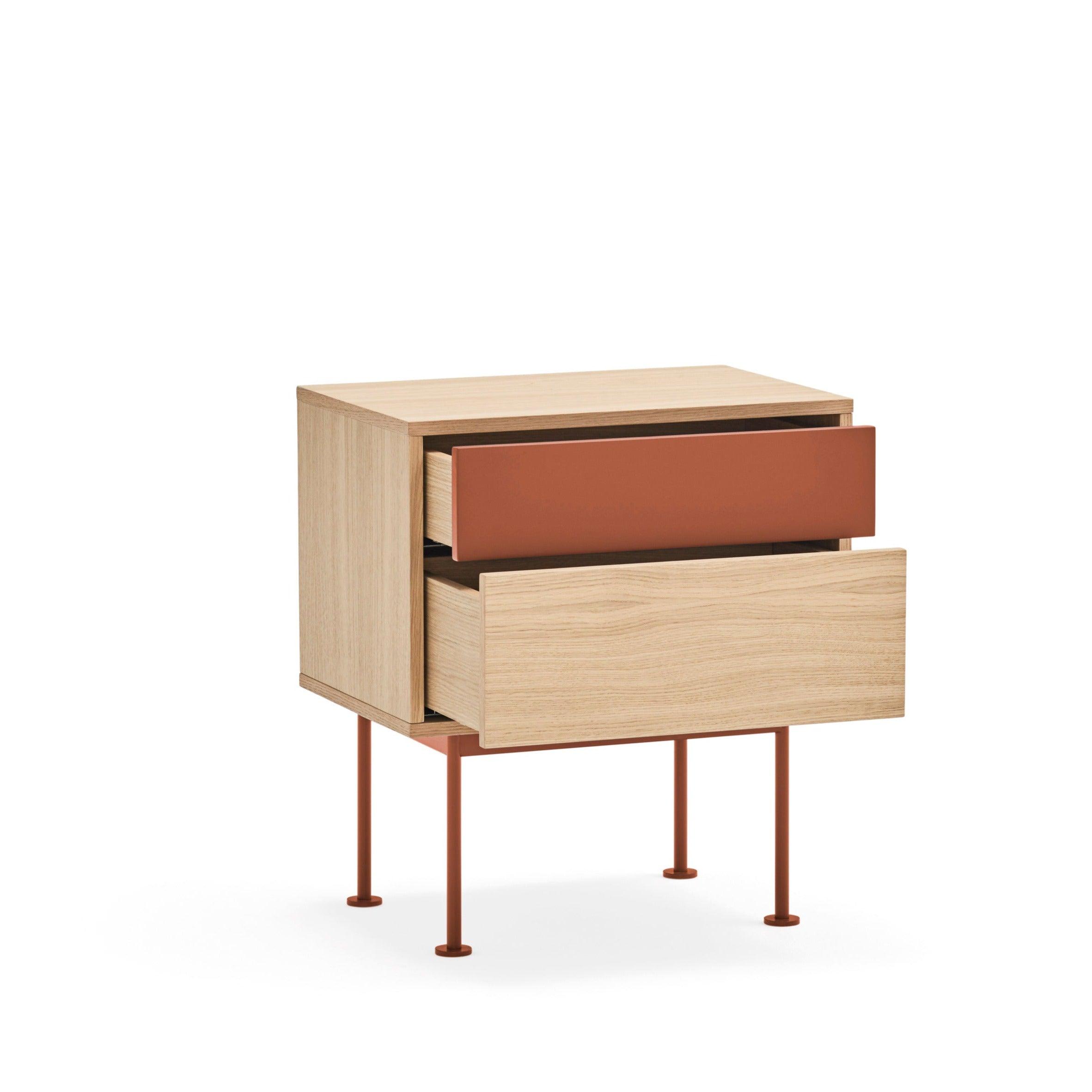 YOKO bedside cabinet red - Eye on Design