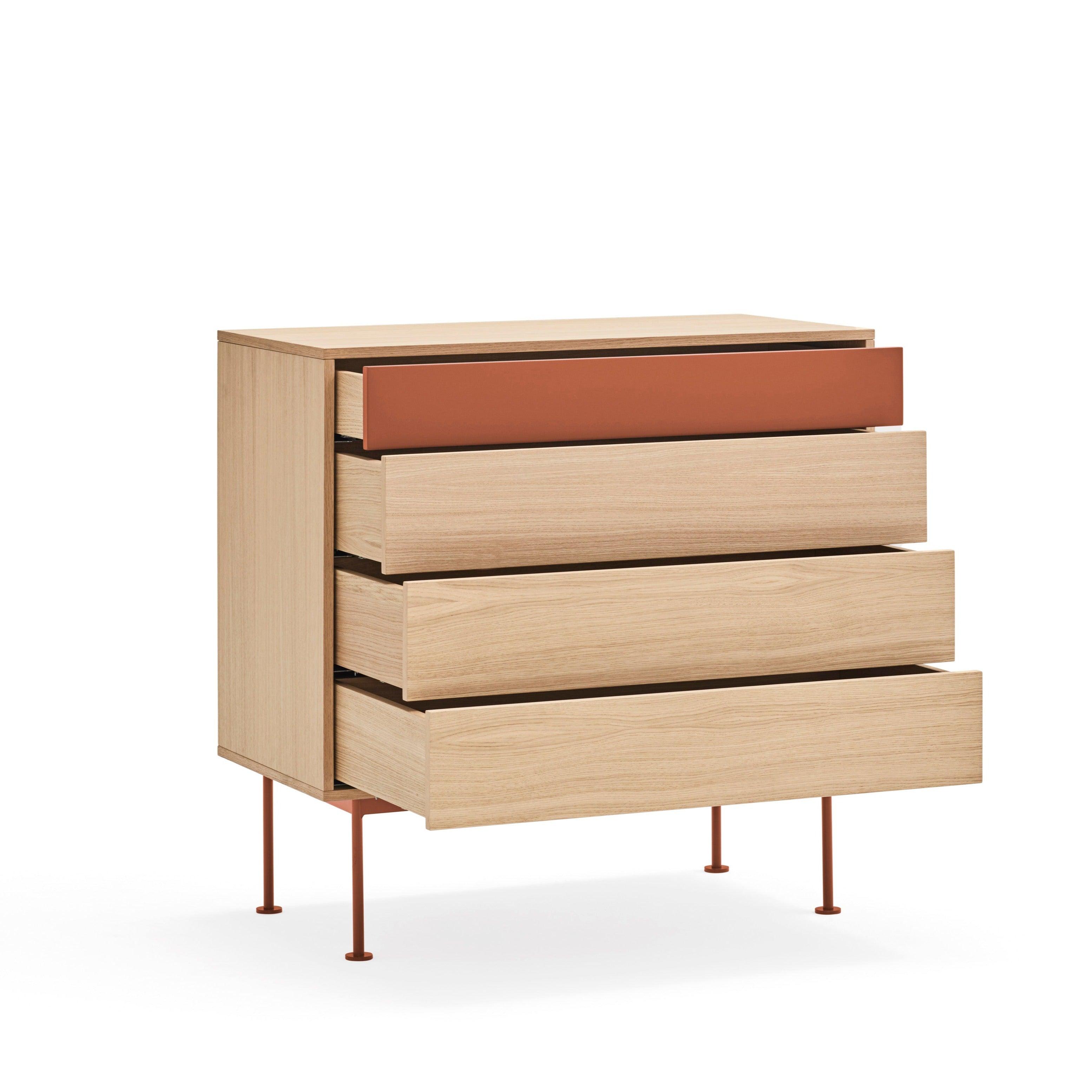 YOKO high chest of drawers red - Eye on Design